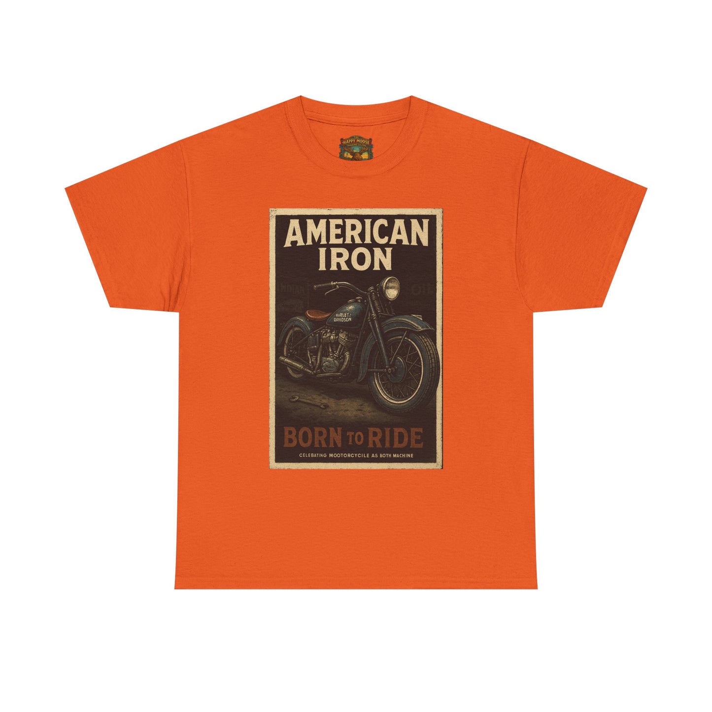 American Iron Motorcycle Poster Tee | Born to Ride