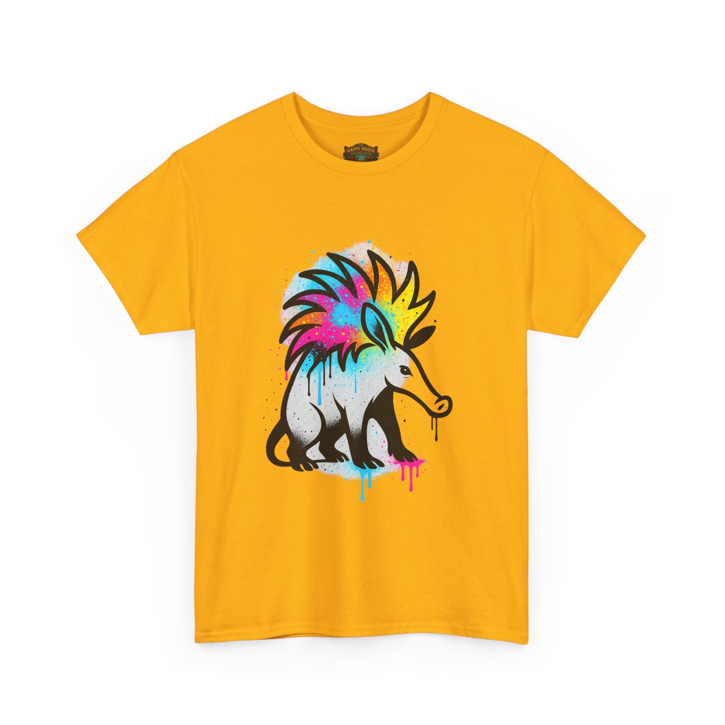Porcupine Graffiti T-Shirt — Colorful Street Art Animal Tee