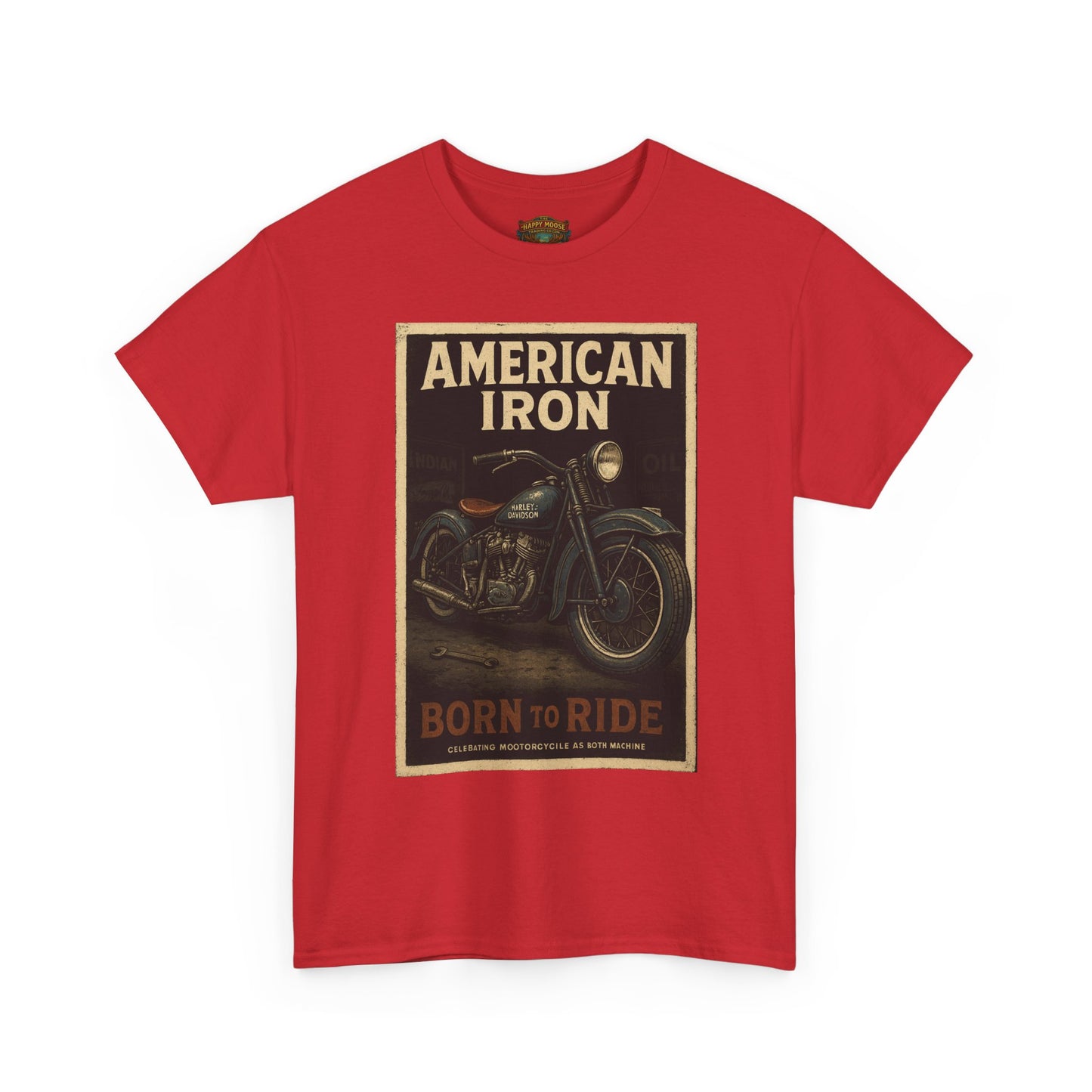 American Iron Motorcycle Poster Tee | Born to Ride