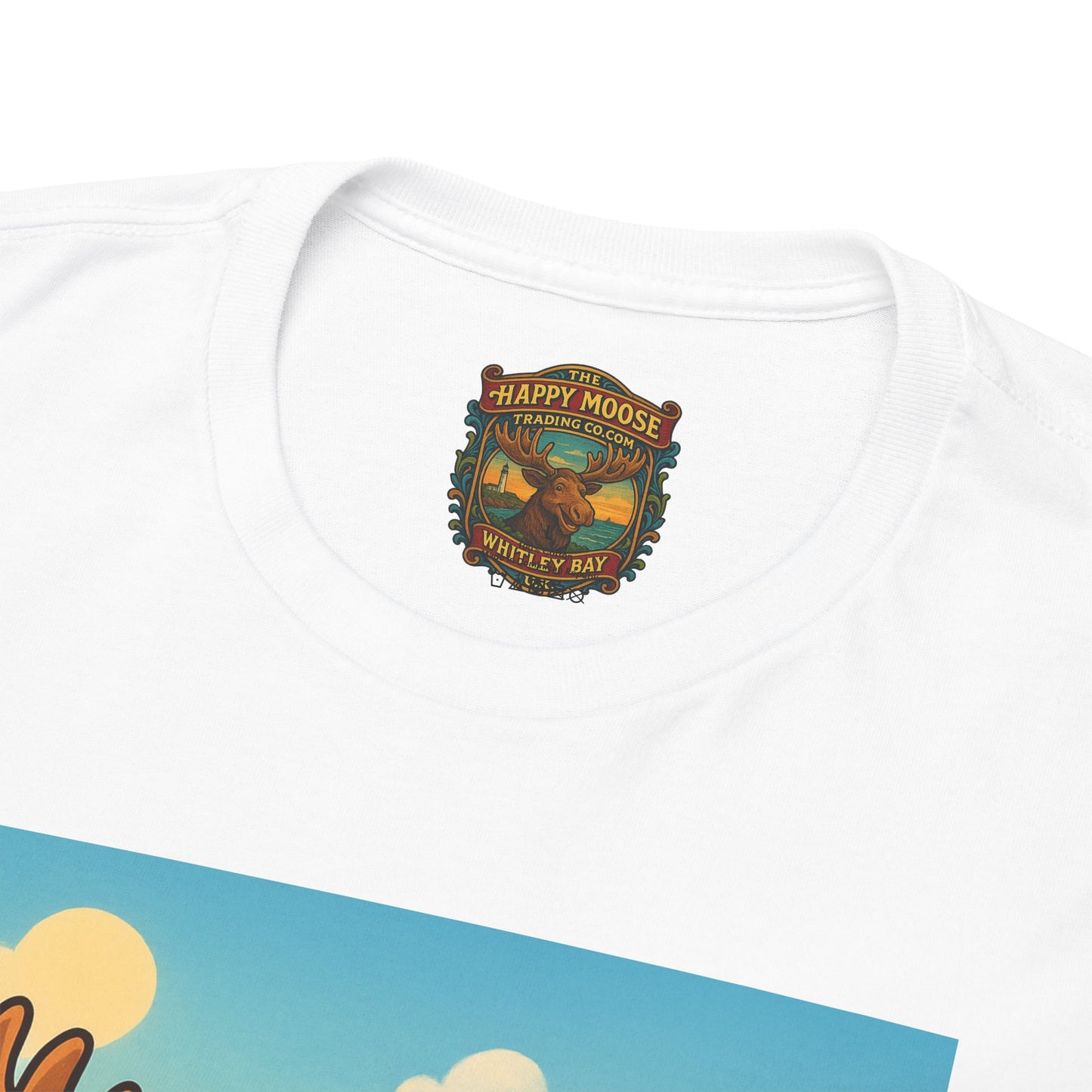 Happy Moose on a Motorcycle T-Shirt | Vintage Biker Animal Tee