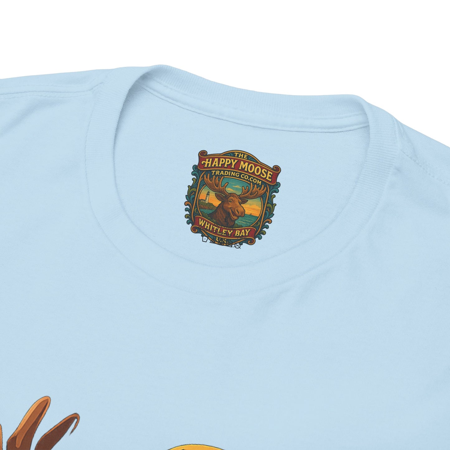 The Moose With The Pearl Earring Graphic Tee — Playful Moose with Headwrap T-Shirt