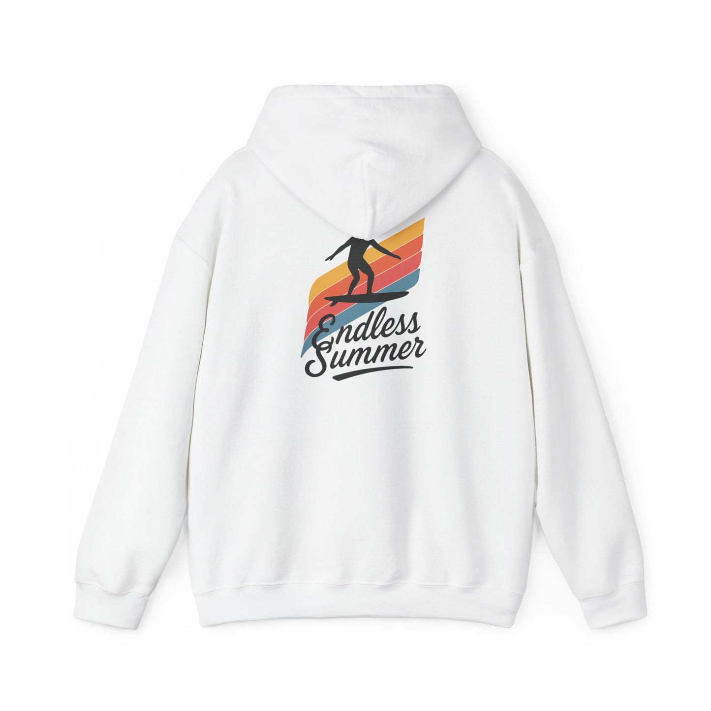 Endless Summer Surf Hoodie — Retro Sunset Skateboard Pullover