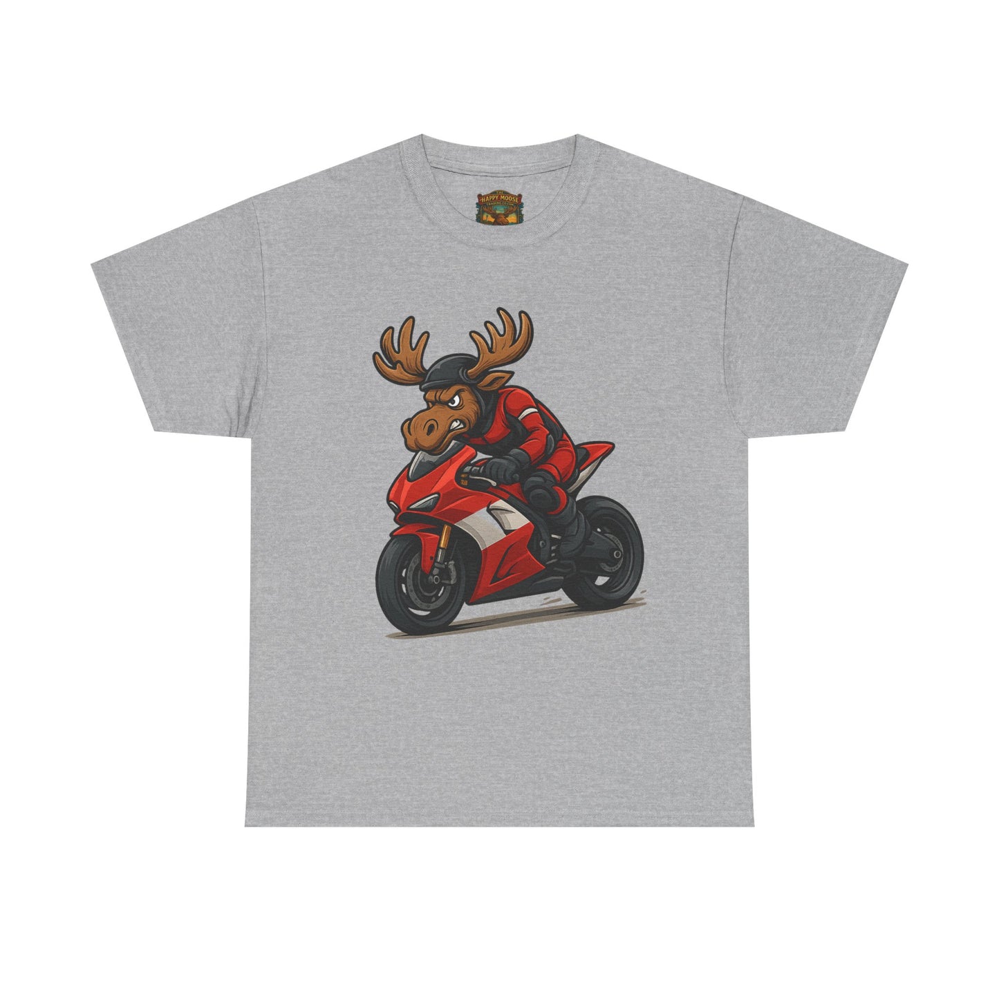 Motorcycle Moose T-Shirt — Funny Biker Graphic Tee