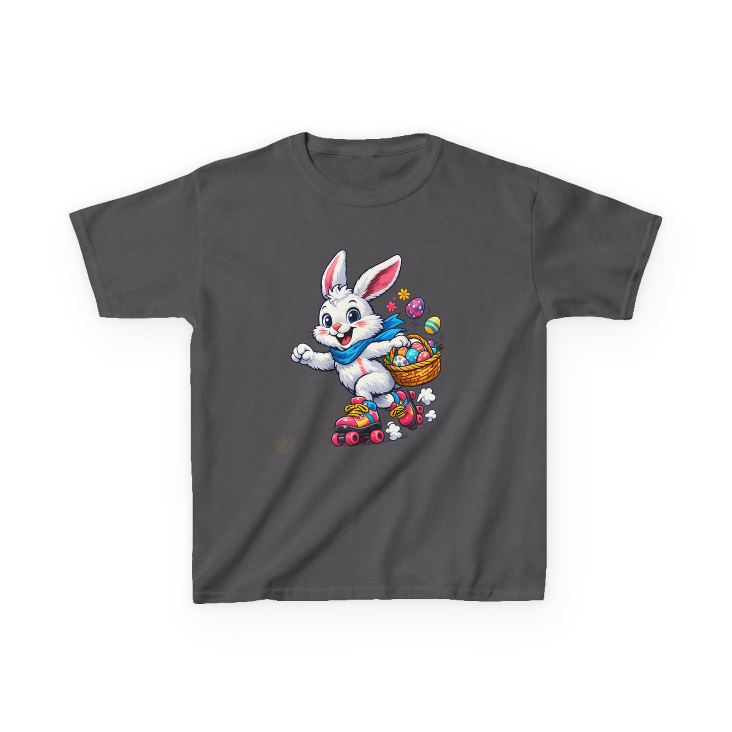 Kids Easter Bunny T-Shirt — Bunny with Easter Eggs Basket