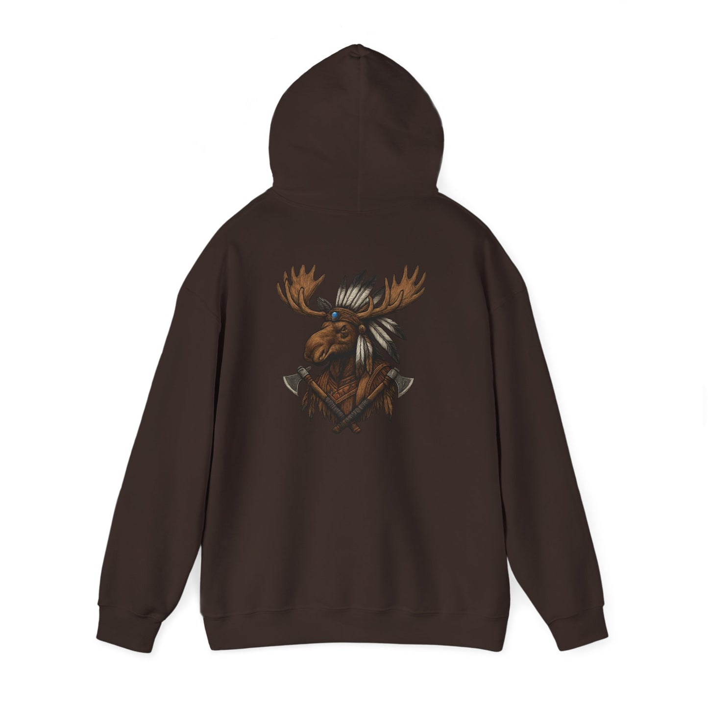 Indian Warrior Moose Hoodie