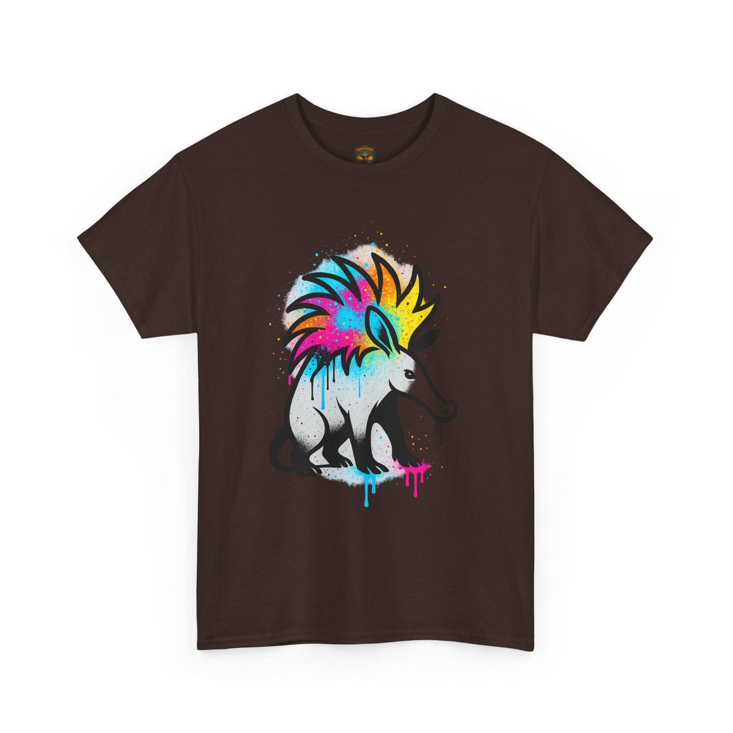 Porcupine Graffiti T-Shirt — Colorful Street Art Animal Tee
