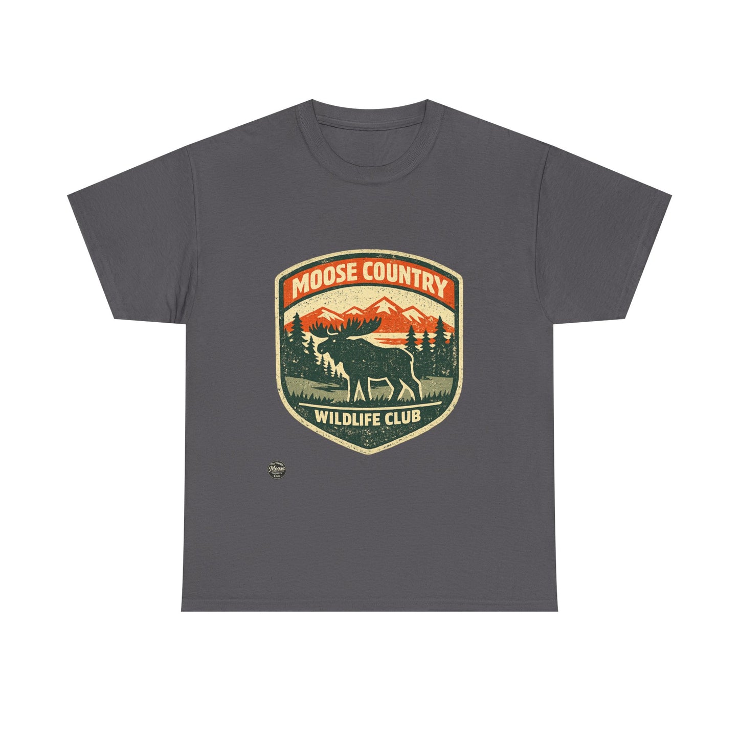Moose Country Wildlife Club T-Shirt — Outdoor Hunting & Nature Tee