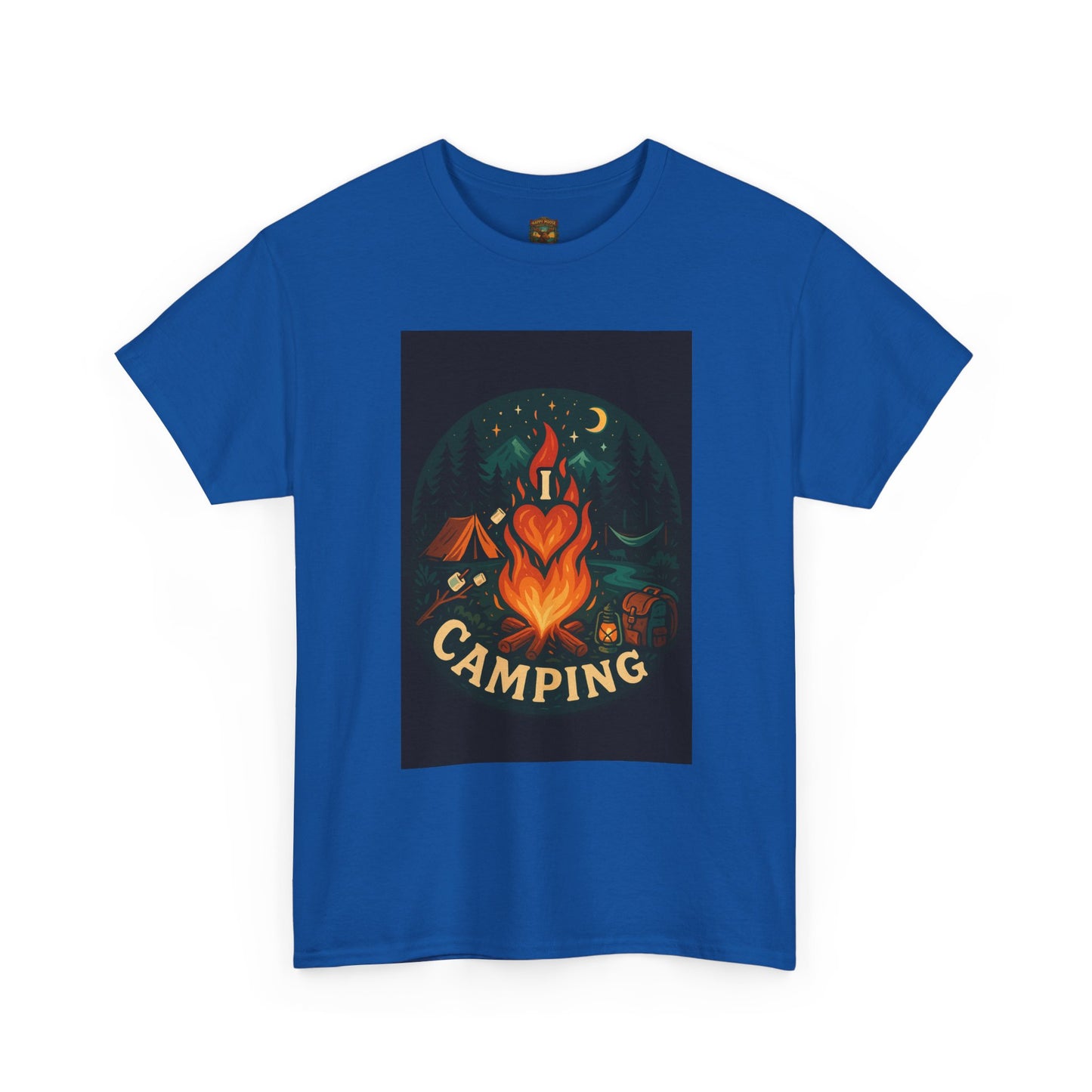 Camping Heart Campfire T-Shirt | Outdoor Adventure Graphic Tee
