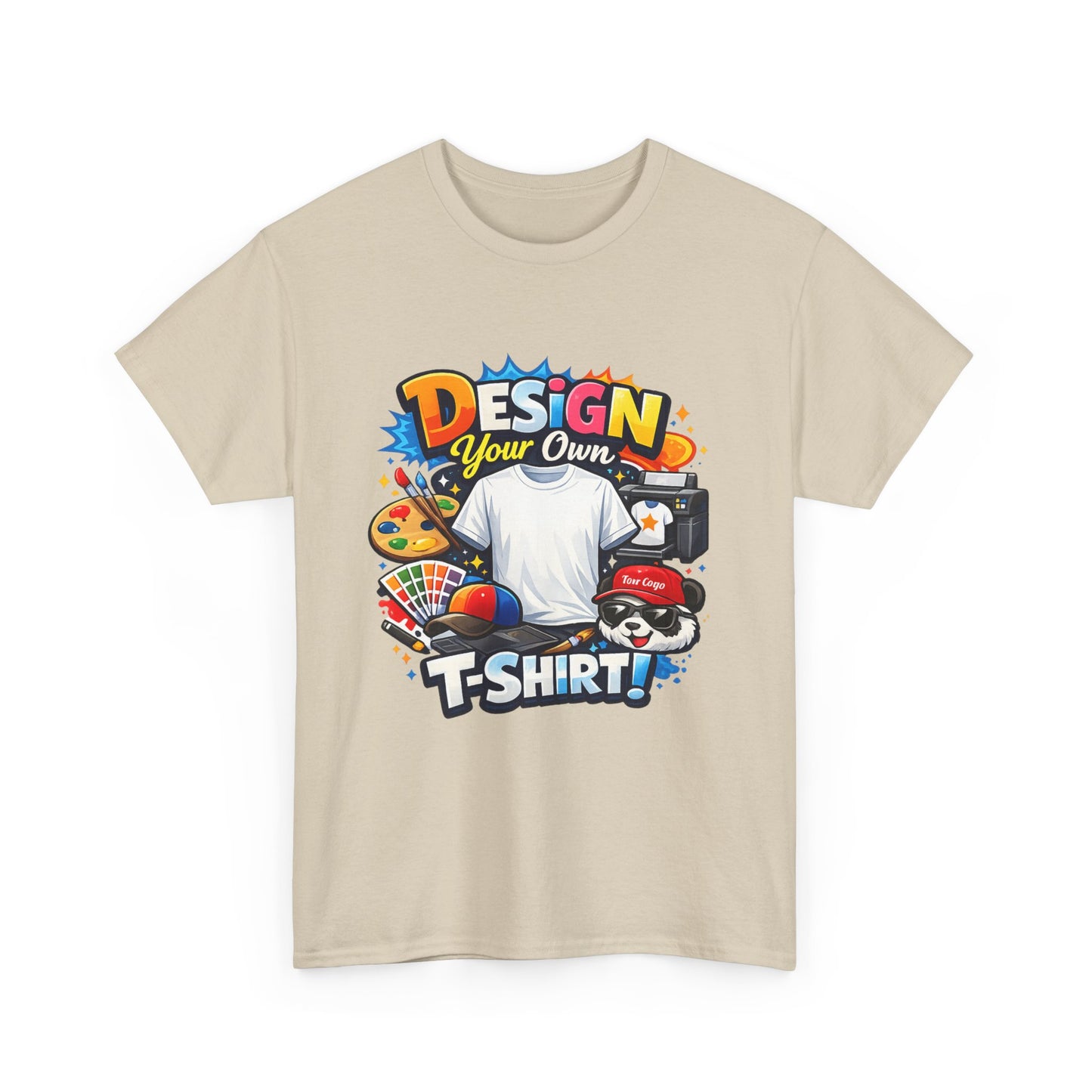 Custom 'Design Your Own' T-Shirt — Personalized Graphic Tee (Front And Rear Print)