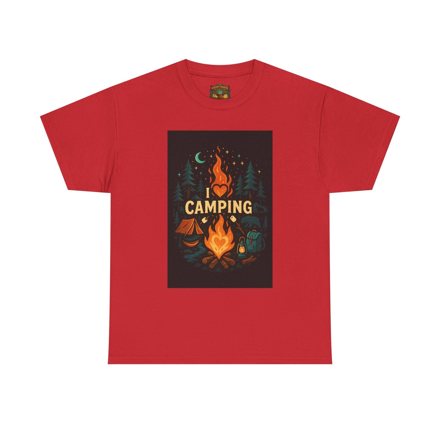 Camping Campfire Graphic Tee | Outdoor Adventure Shirt