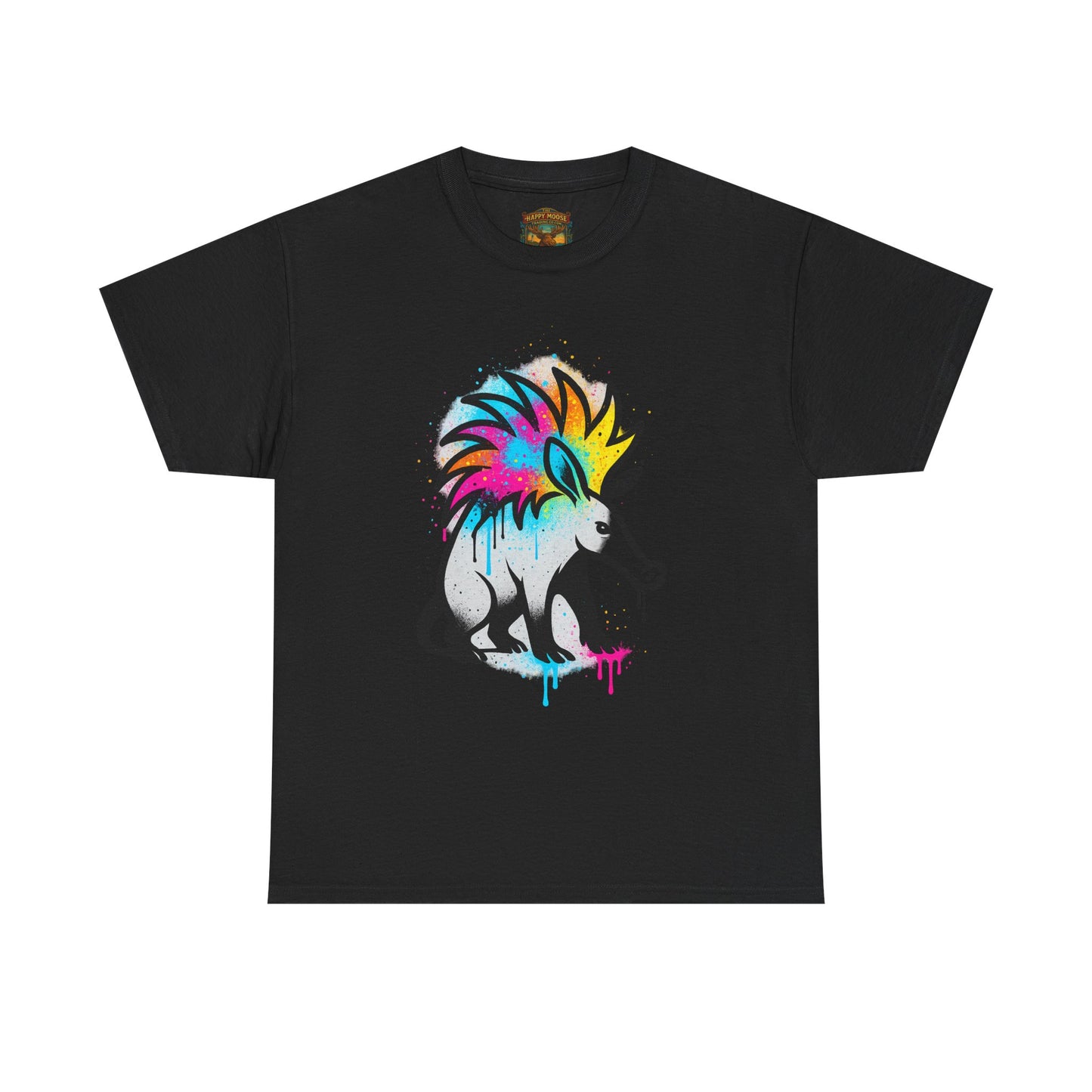 Porcupine Graffiti T-Shirt — Colorful Street Art Animal Tee