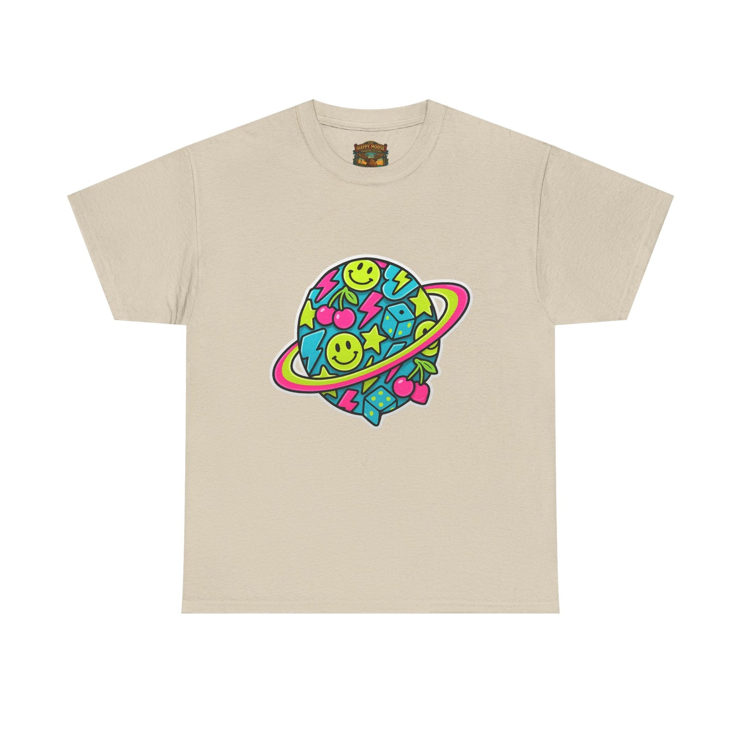 Smiley Planet T-Shirt | Space Cute Graphic Tee