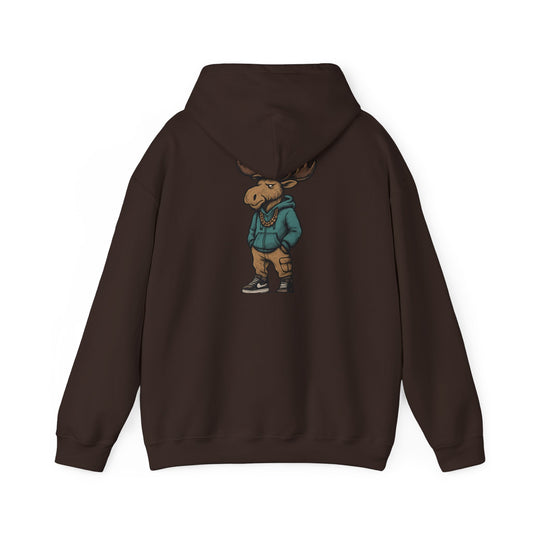 Moose Hoodie — Casual Streetwear Graphic Pullover