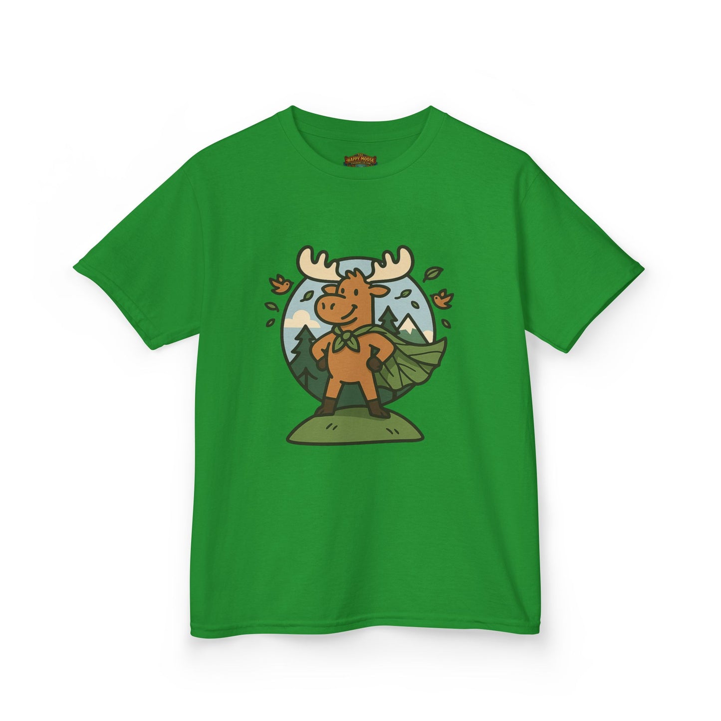 Kids Moose Graphic Tee — Cute Woodland Animal Shirt for Children