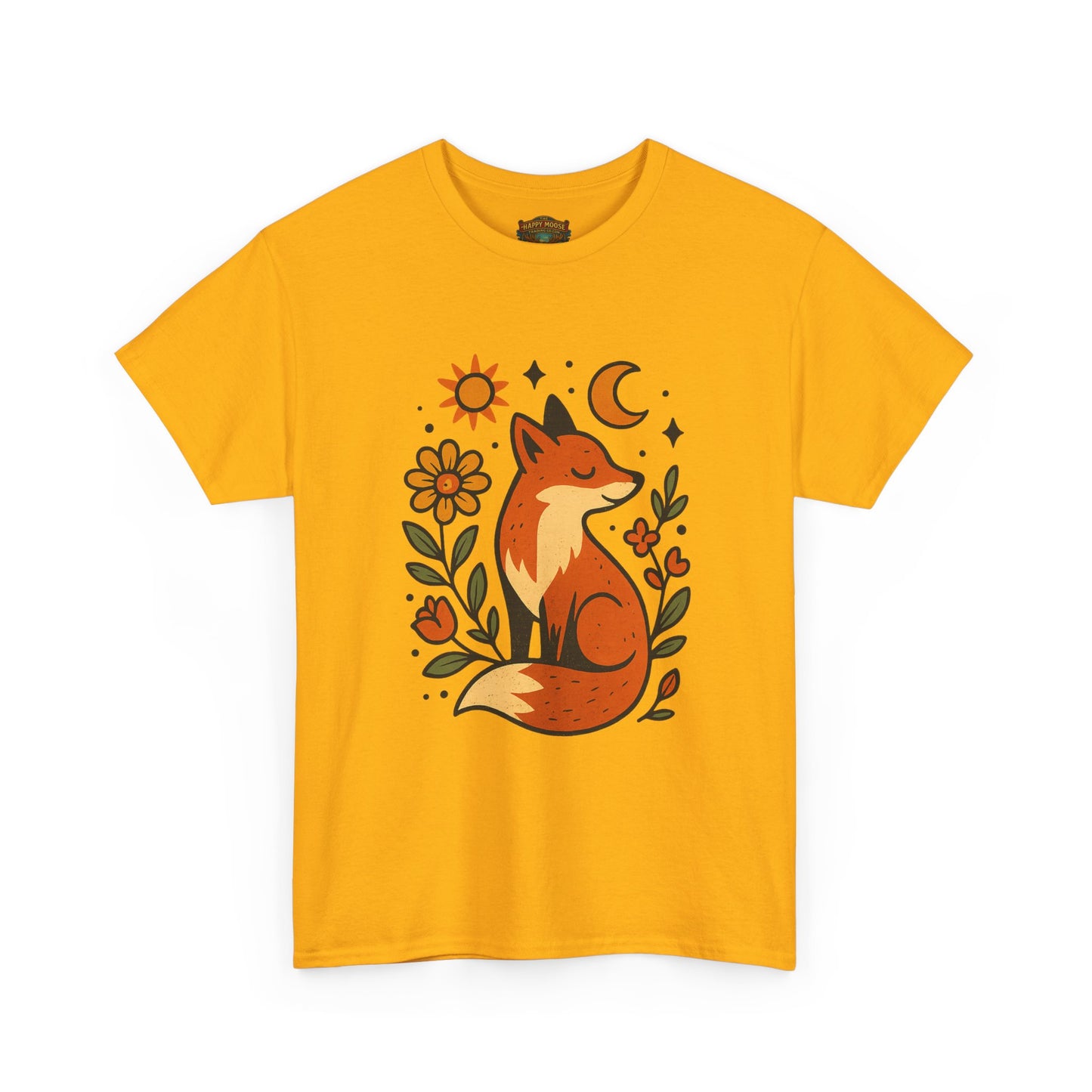 Fox Illustration T-Shirt | Cute Woodland Animal Tee