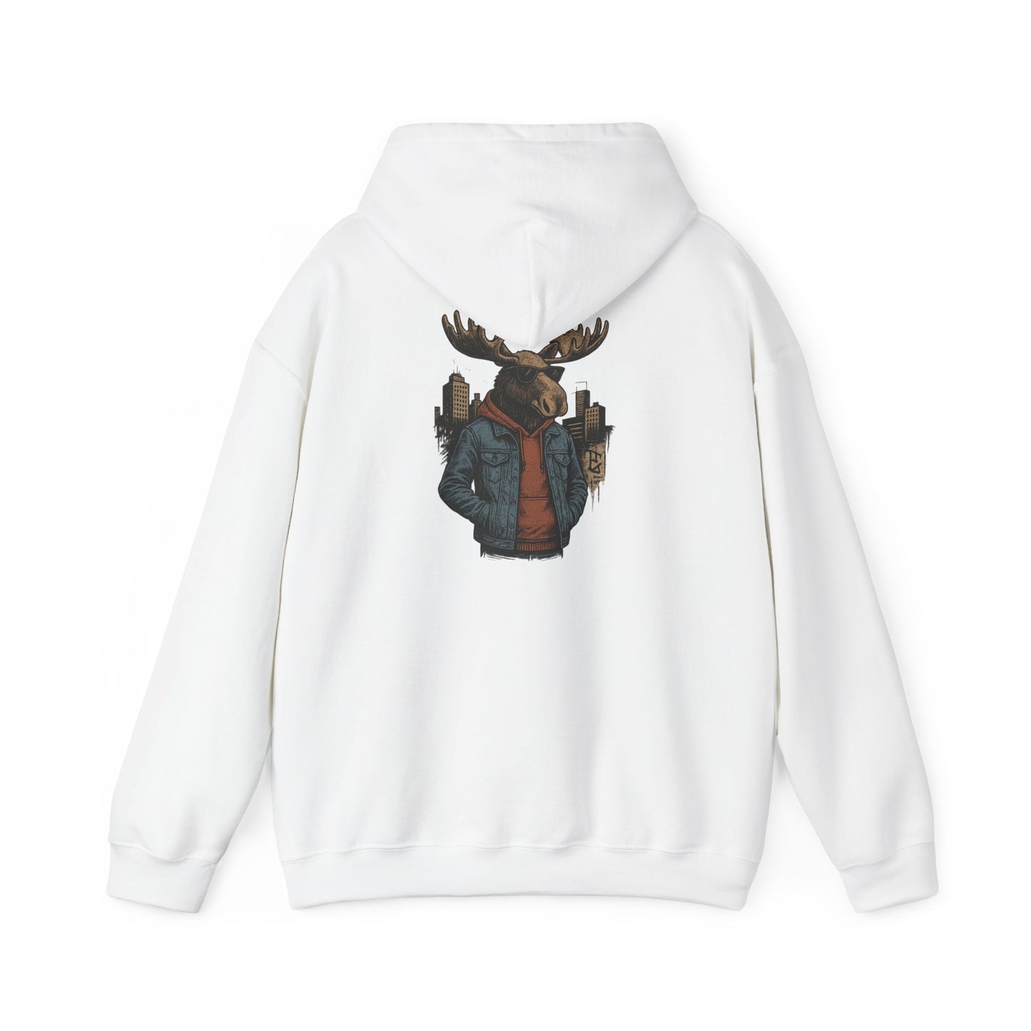 Urban Moose Cityscape Hoodie — Urban Moose Graphic Hooded Sweatshirt