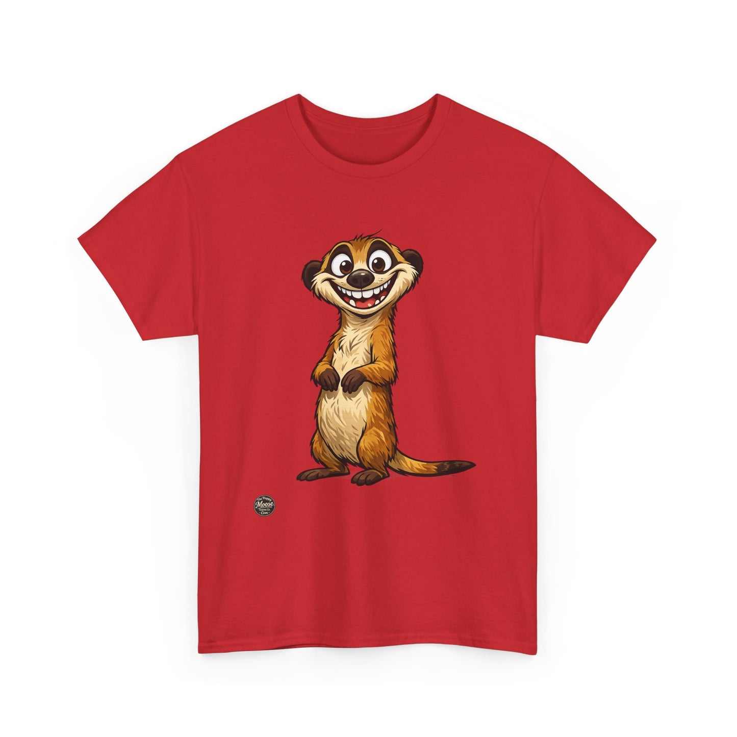 Meerkat Cute Cartoon T-Shirt — Playful Wildlife Tee