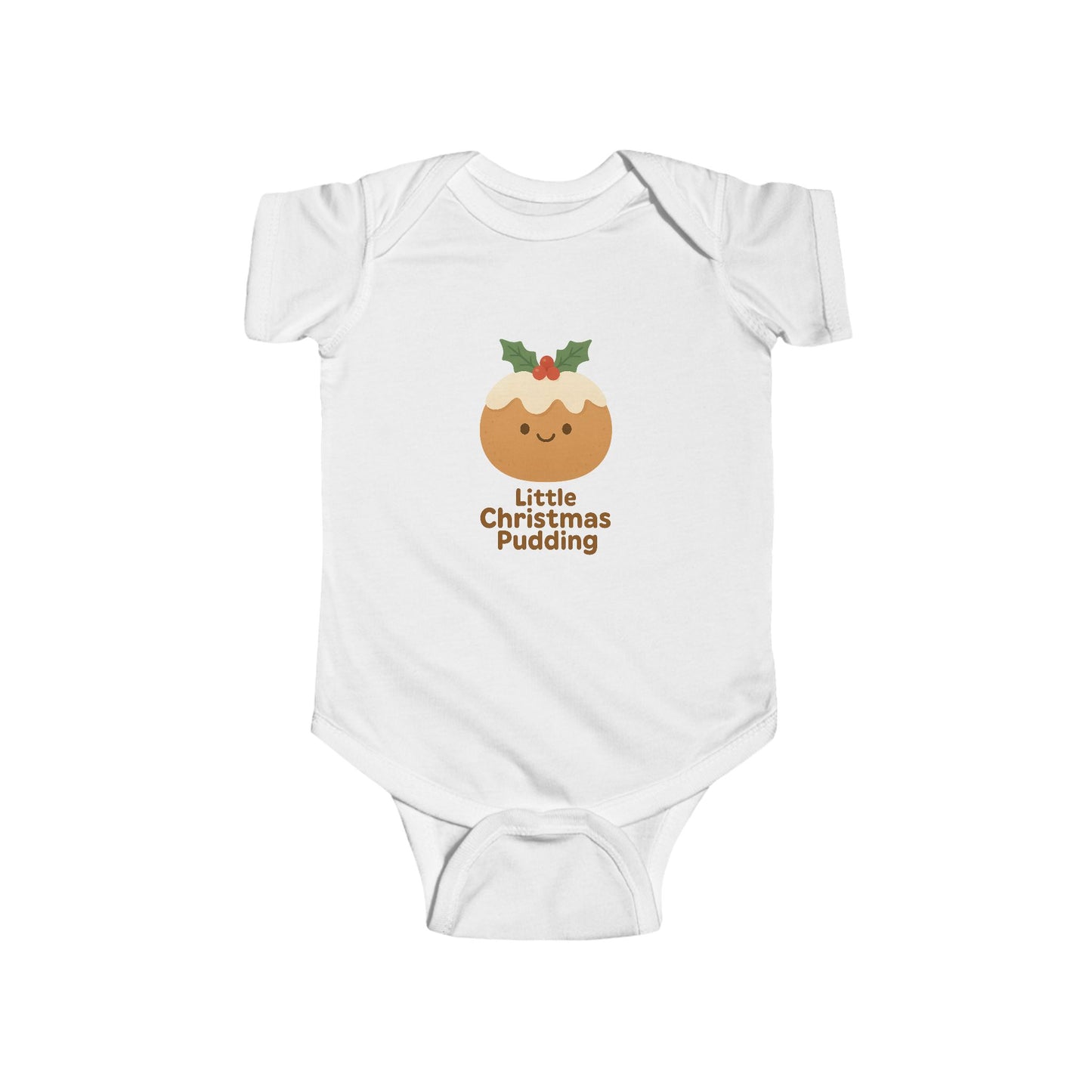 Baby Vest Infant Bodysuit  — Cute 'Little Christmas Pudding'