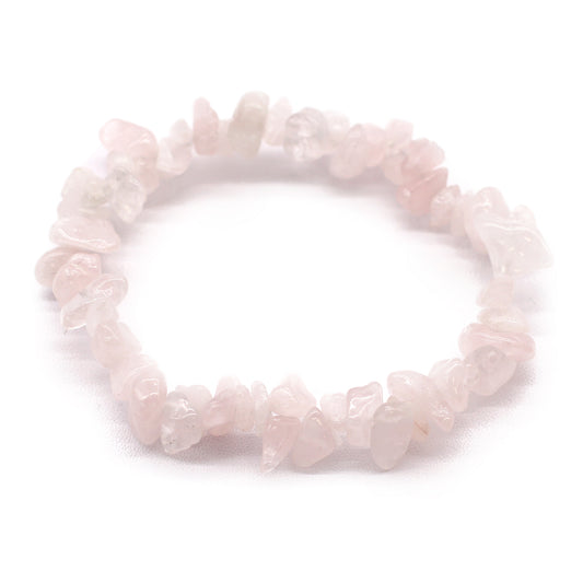 Chipstone Armband - Rosenquarz