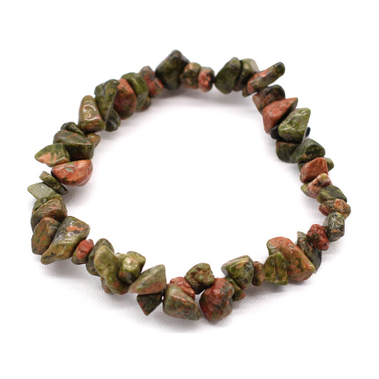 Chipstone Armband - Grüner Jaspis