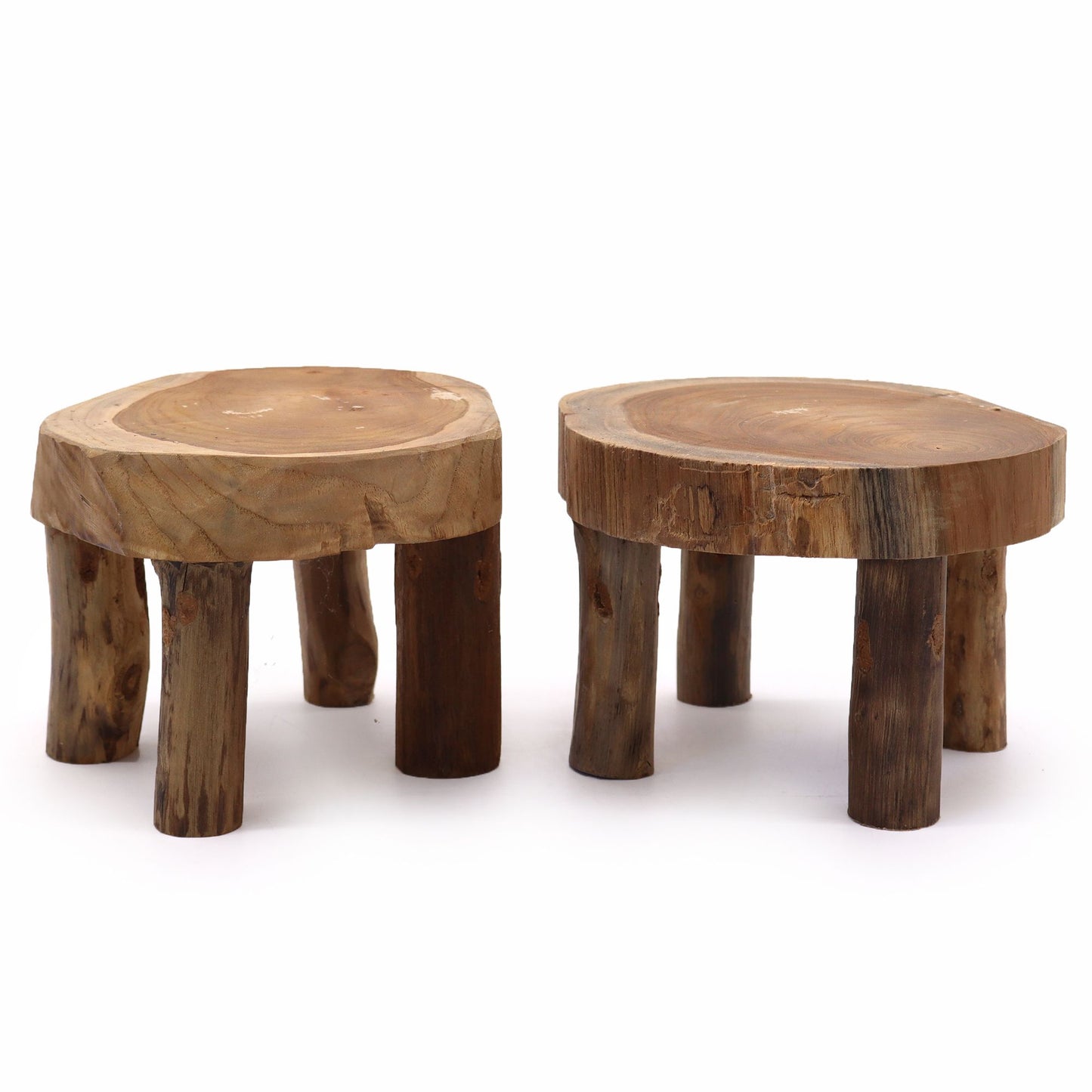 Med Teak Pad Display, Set Of Two - 27x15cm