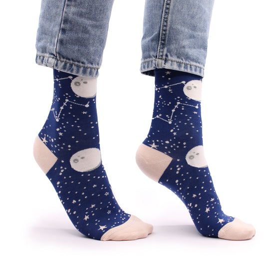 Hop Hare Bamboo Socks M/L - Moon Walk