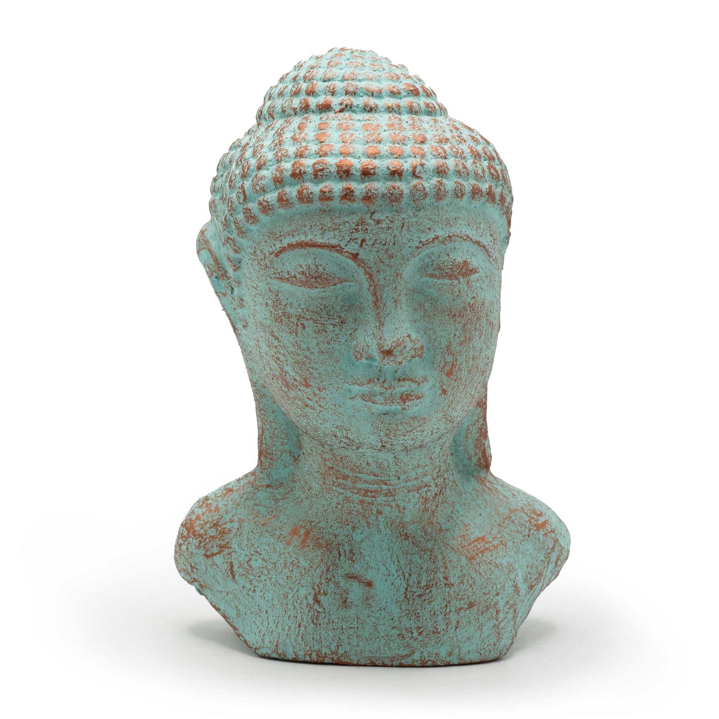 Tranquility Buddhakopf - Grünes Kupfer