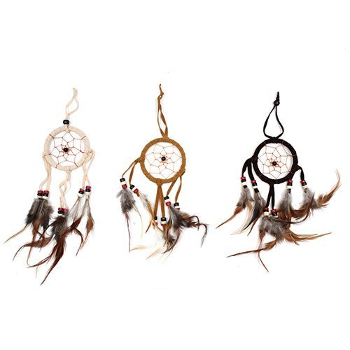Bali Dreamcatchers - Small Round - Cream/Coffee/Choc.Pack Of 6.