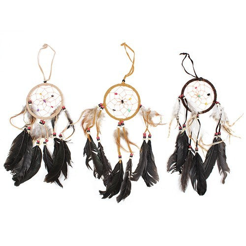Bali Dreamcatchers - Medium Round - Cream/Coffee/Choc, Pack Of 6.