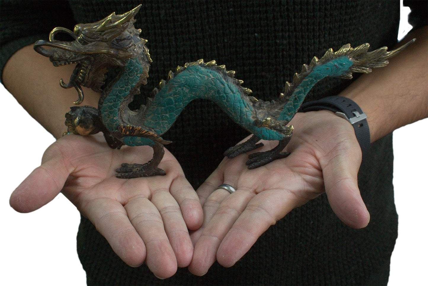 Fengshui - Med Drache mit Ball - 27cm