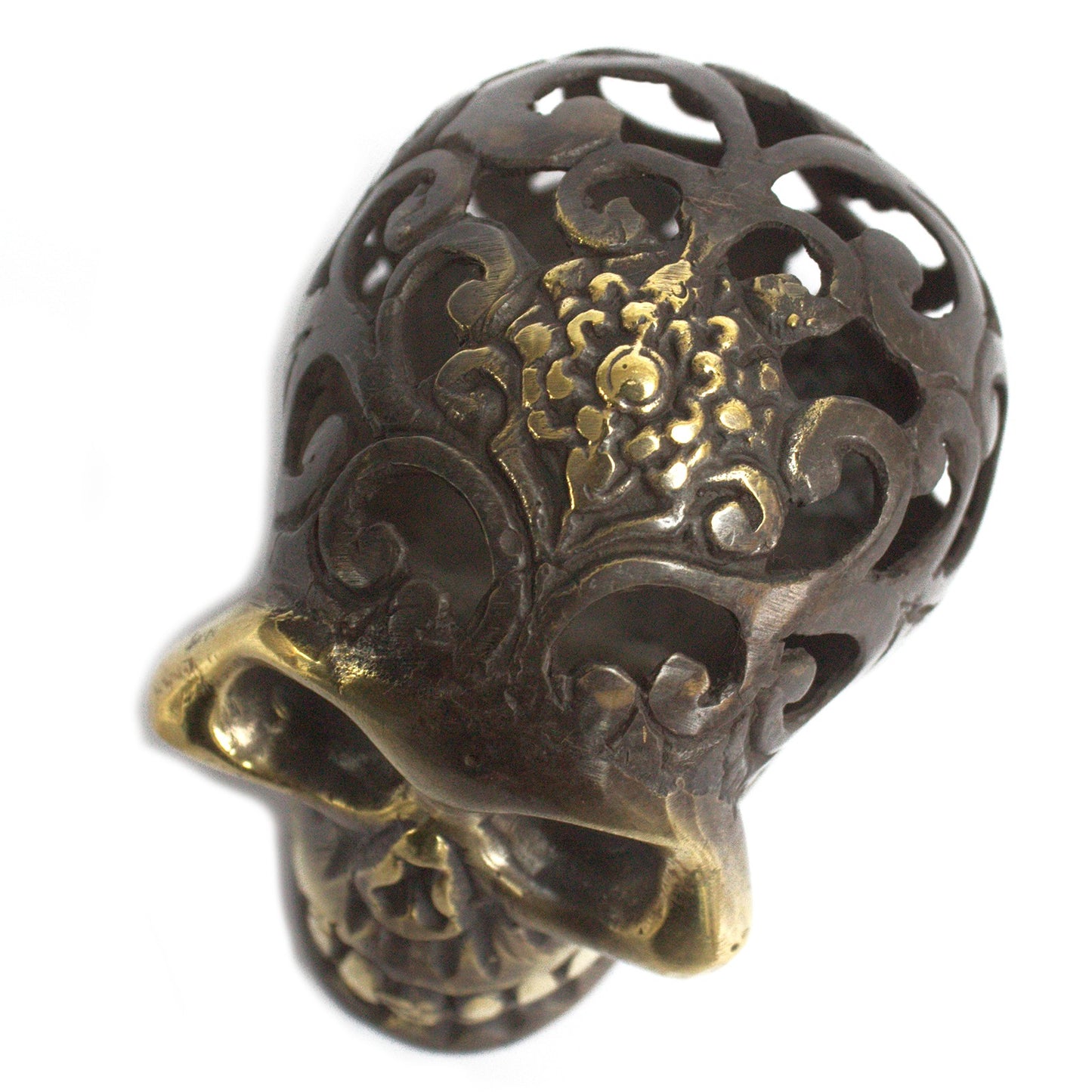 Vintage Messing Totenkopf - Lrg