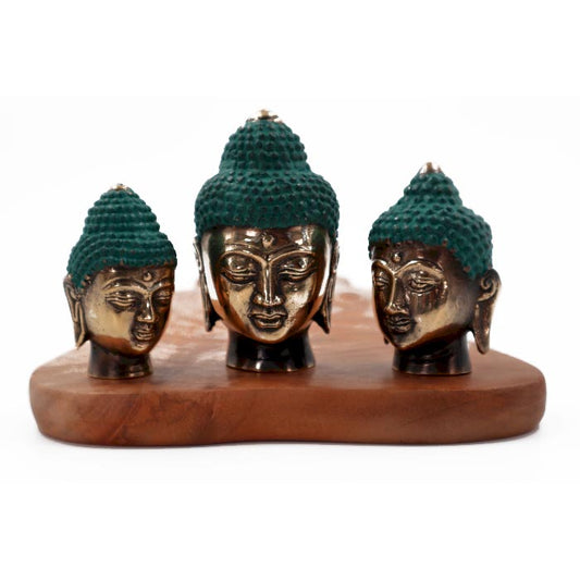 3er-Set - Buddhaköpfe (verschiedene Größen)