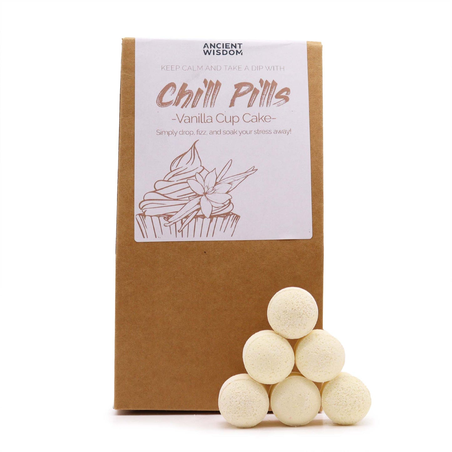 Chill Pills Geschenkpackung 350 g - Vanille-Cupcake