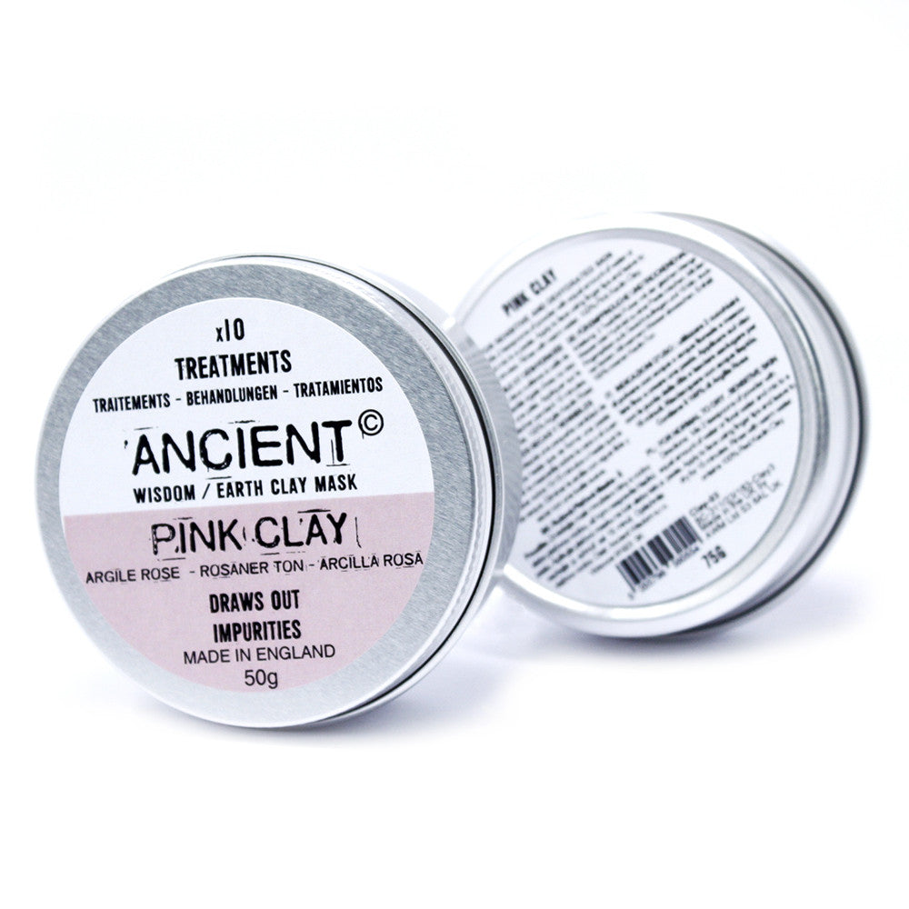 Gesichtsmaske aus rosa Tonerde, 50 g