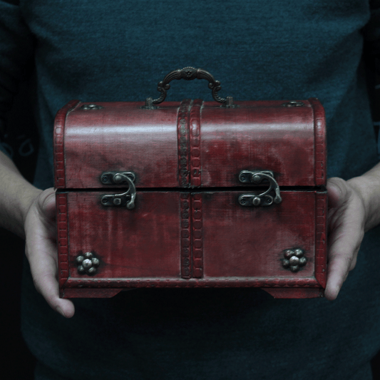 Large Classic Chest - Set of 3.      22cm x 15cm x 13.5cm / 8.5cm x 10cm x 8.5cm