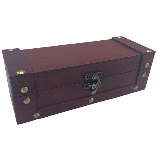 Long Tea Chest - Tan.   21,5x8,5x7 (cm)