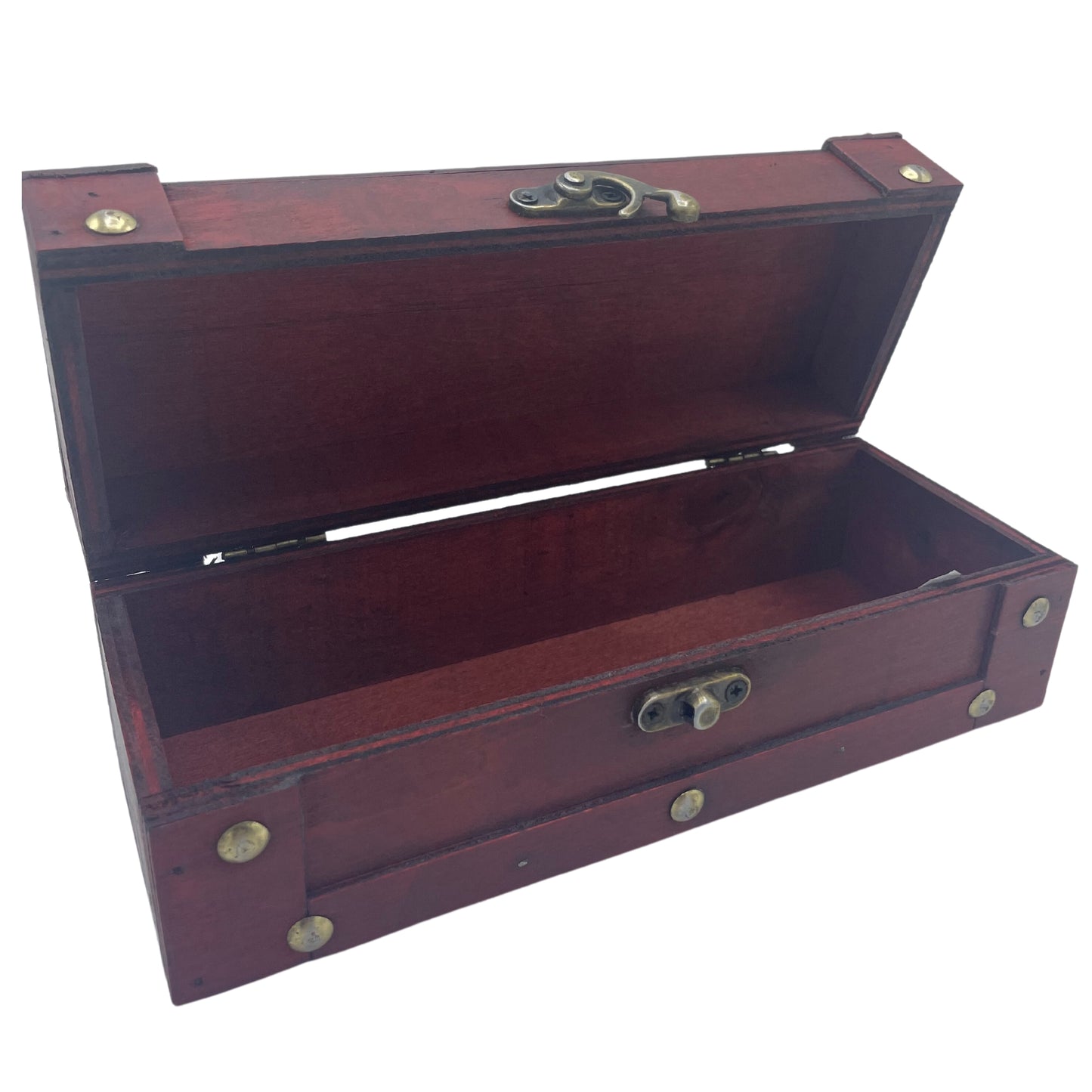 Long Tea Chest - Tan.   21,5x8,5x7 (cm)