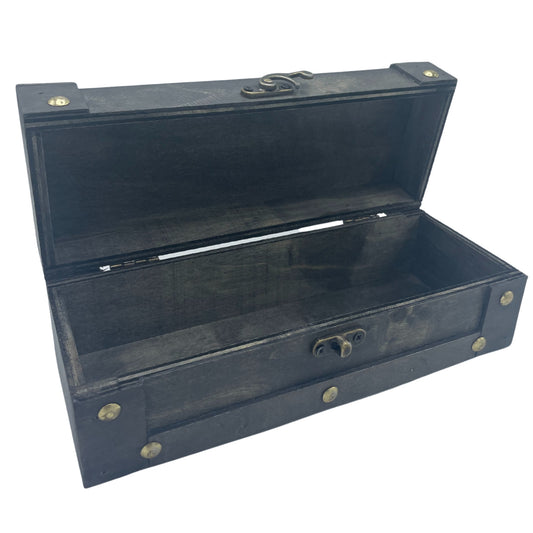 Long Tea Chest - Grey.   21.5x8.5x7 (cm)