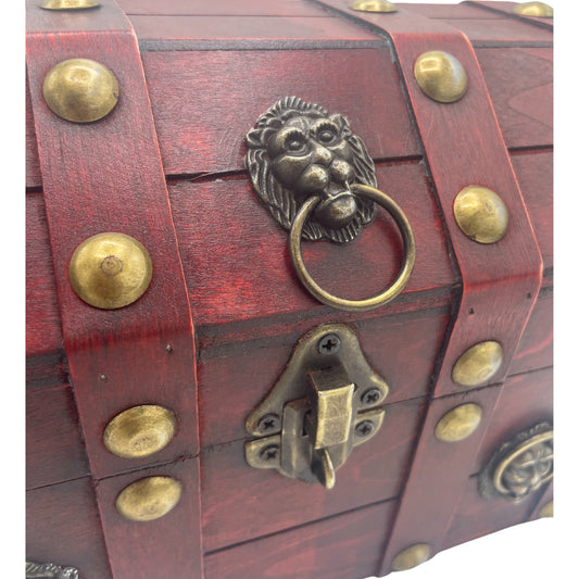 Large Treasure Chest - Tan.     21x15.5x16 (cm)