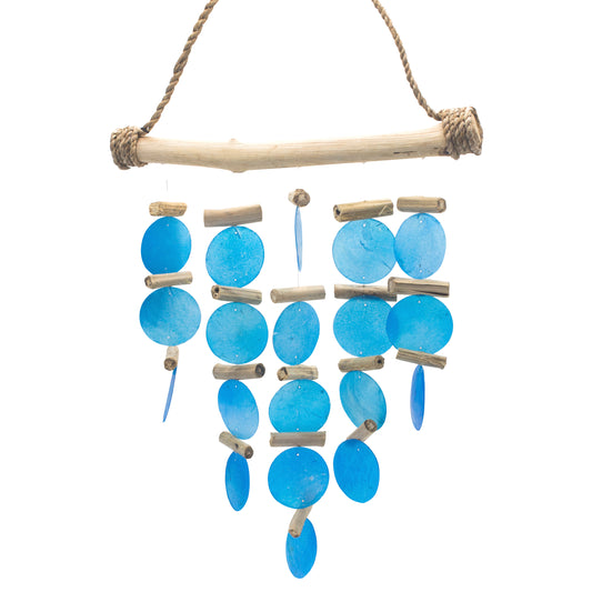 Blaues Treibholz-Glockenspiel