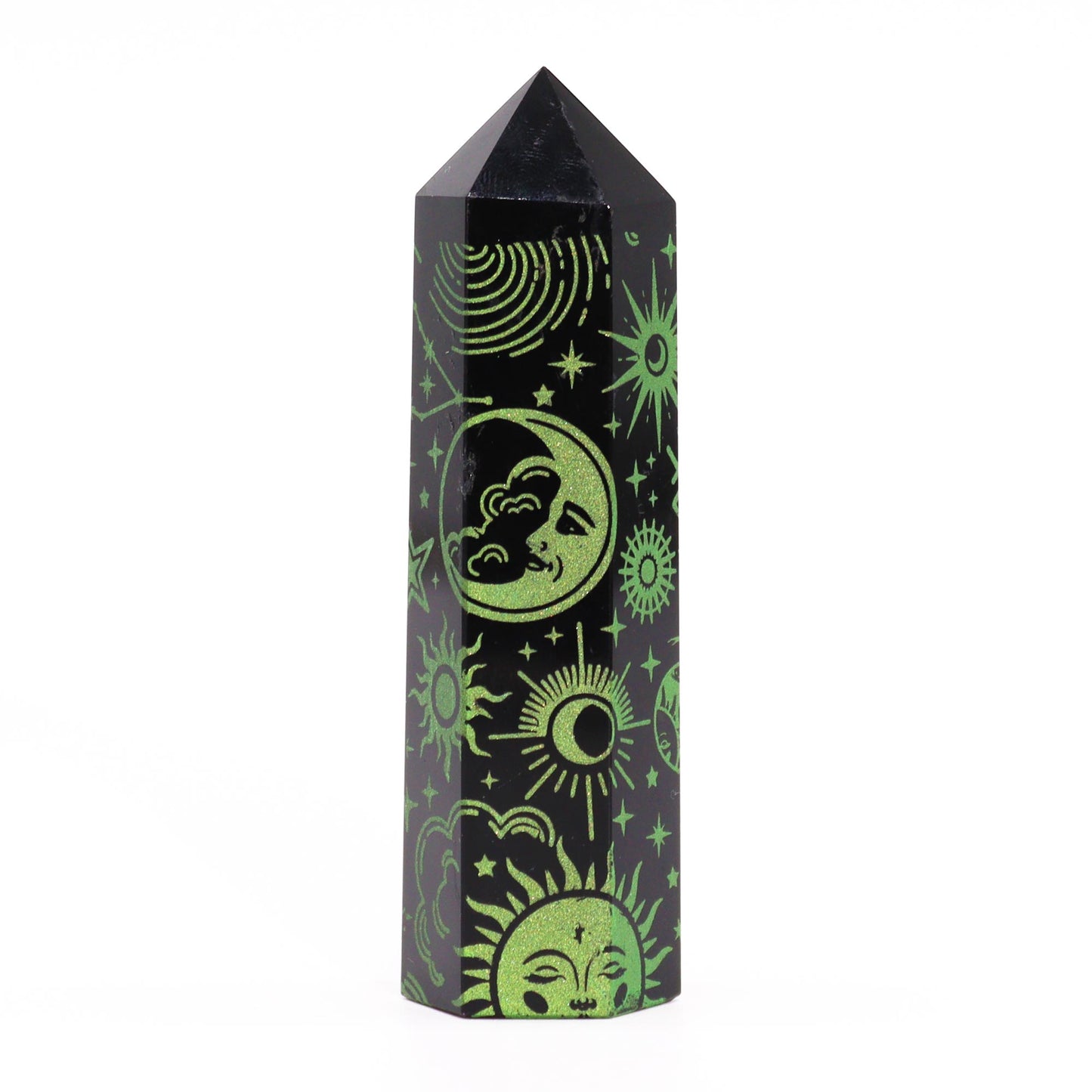 Schwarze Obsidianspitze - Mystische Geschichte - Waldgrün