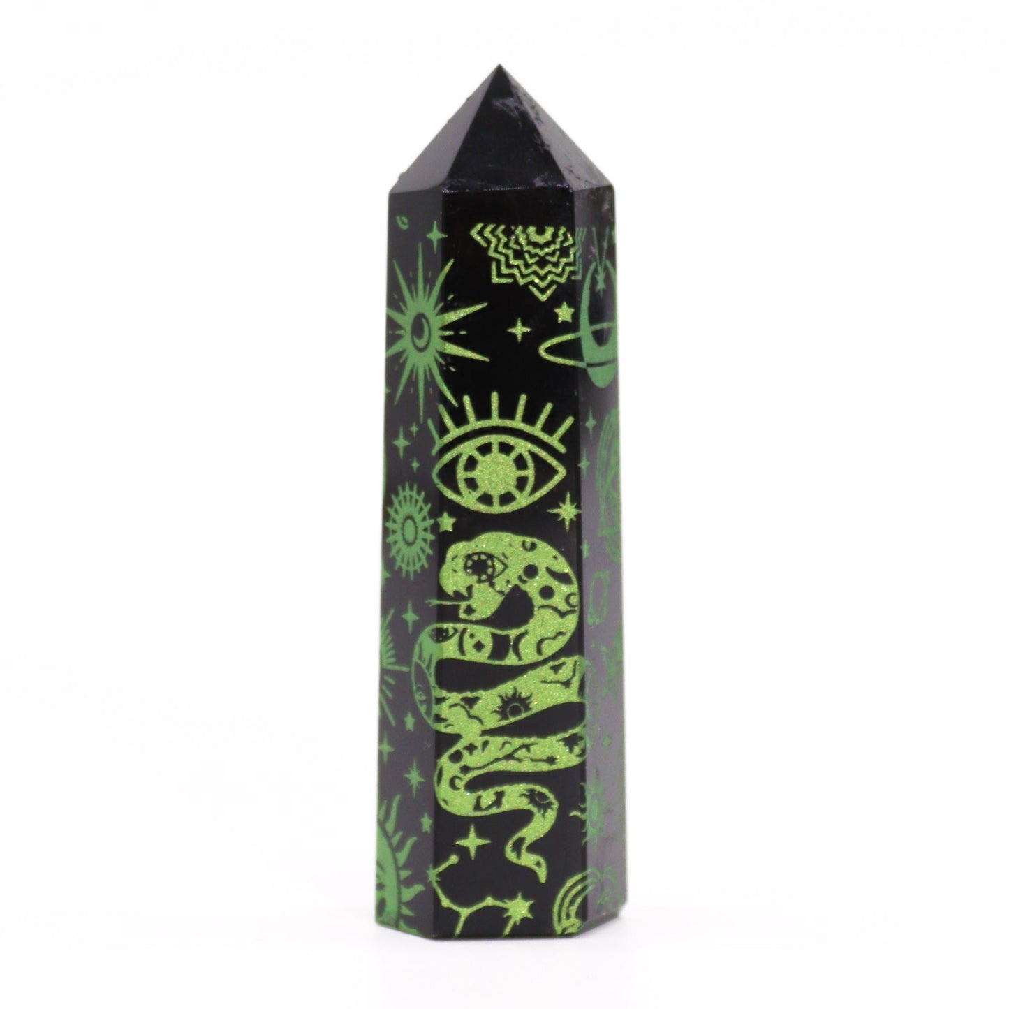 Schwarze Obsidianspitze - Mystische Geschichte - Waldgrün