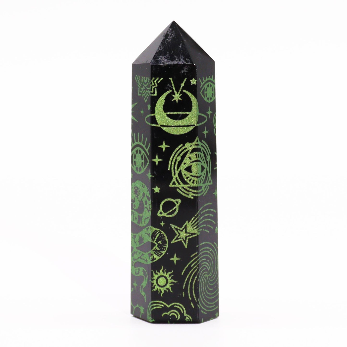 Schwarze Obsidianspitze - Mystische Geschichte - Waldgrün