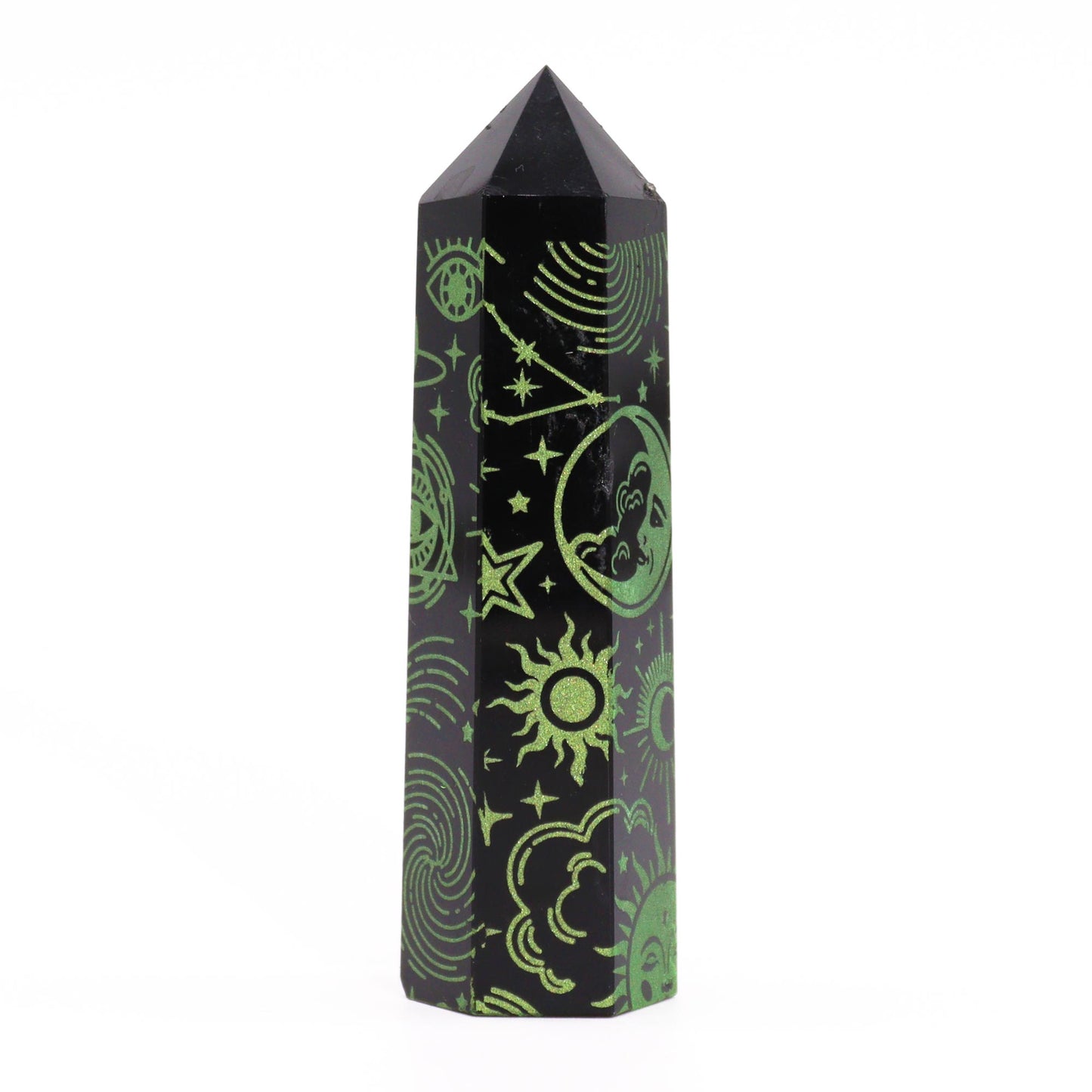 Schwarze Obsidianspitze - Mystische Geschichte - Waldgrün