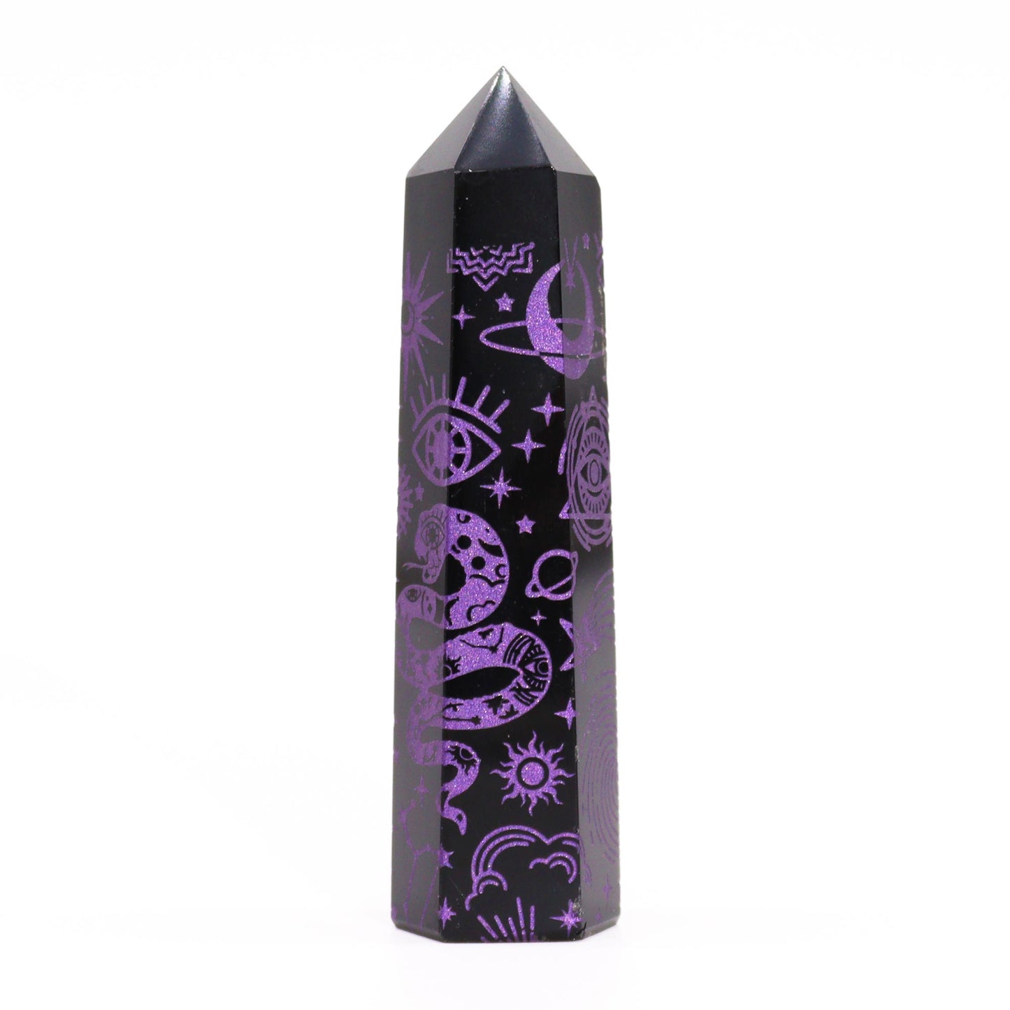 Schwarze Obsidianspitze - Mystic Story - Deep Purple