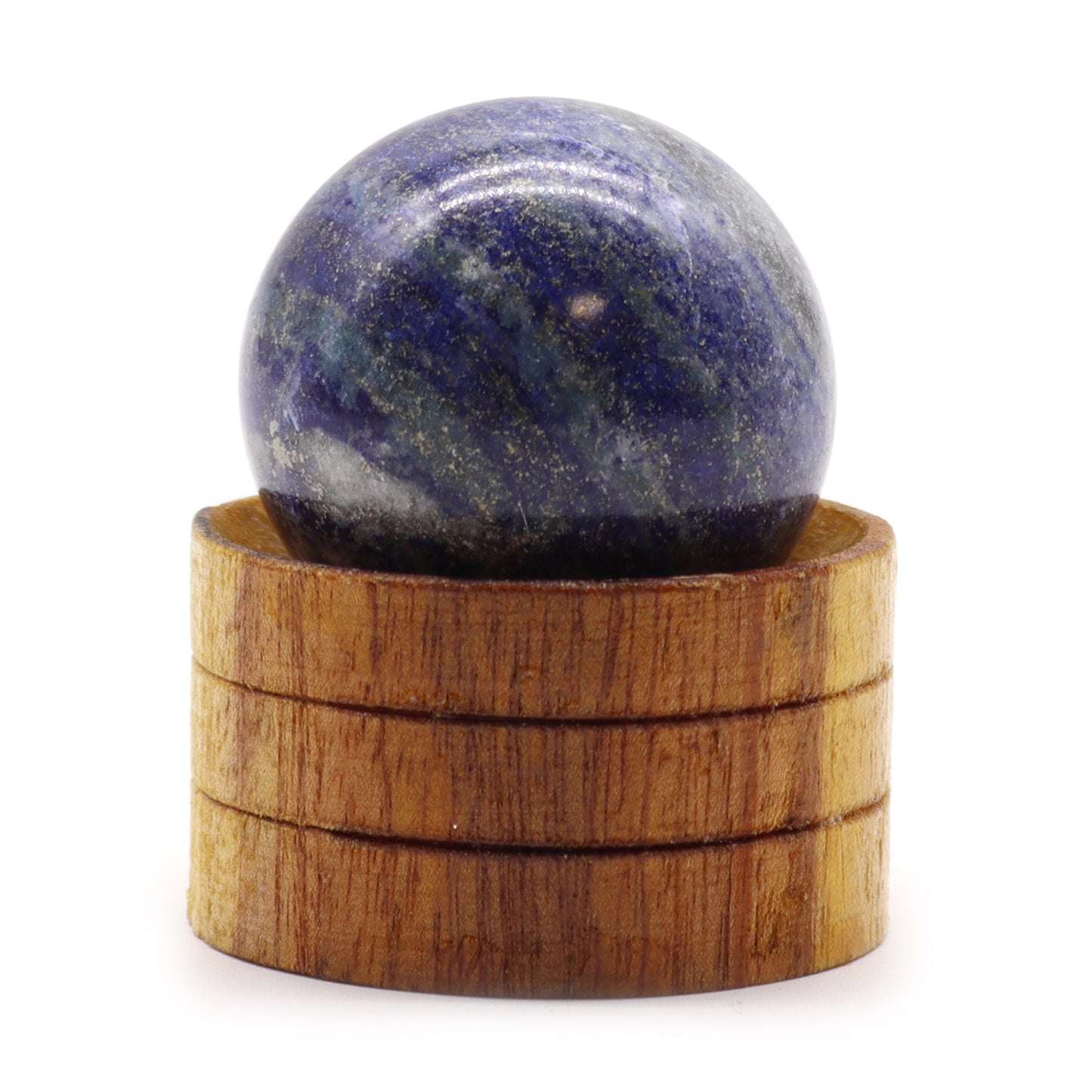 Edelsteinkugel 40mm - Afghanischer Lapis mit Ständer