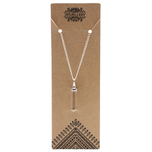 Gemstone Classic Point Pendant - Rock Quartz