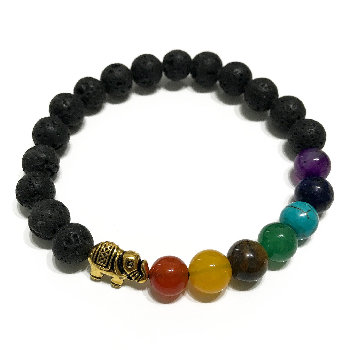 Lavastein Armband - Elefantenchakra