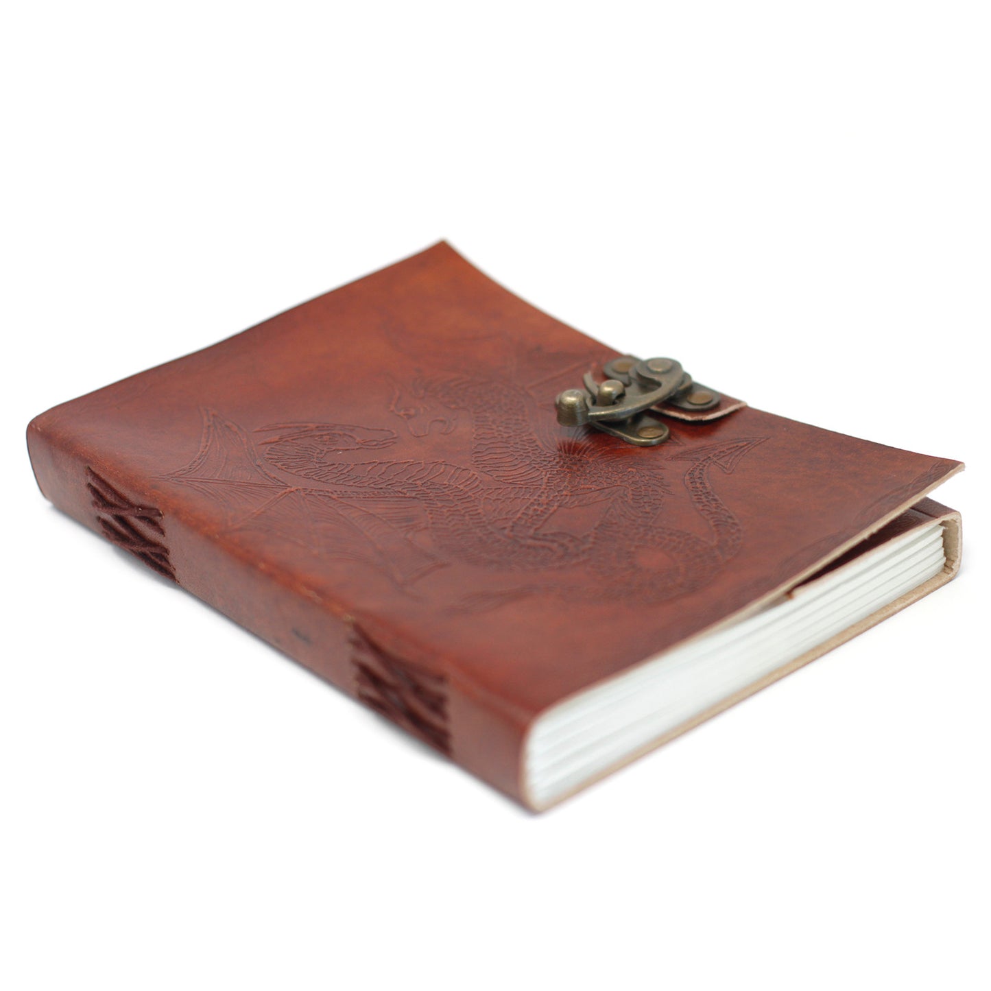 Drachen-Notizbuch aus Leder (6x8 Zoll)