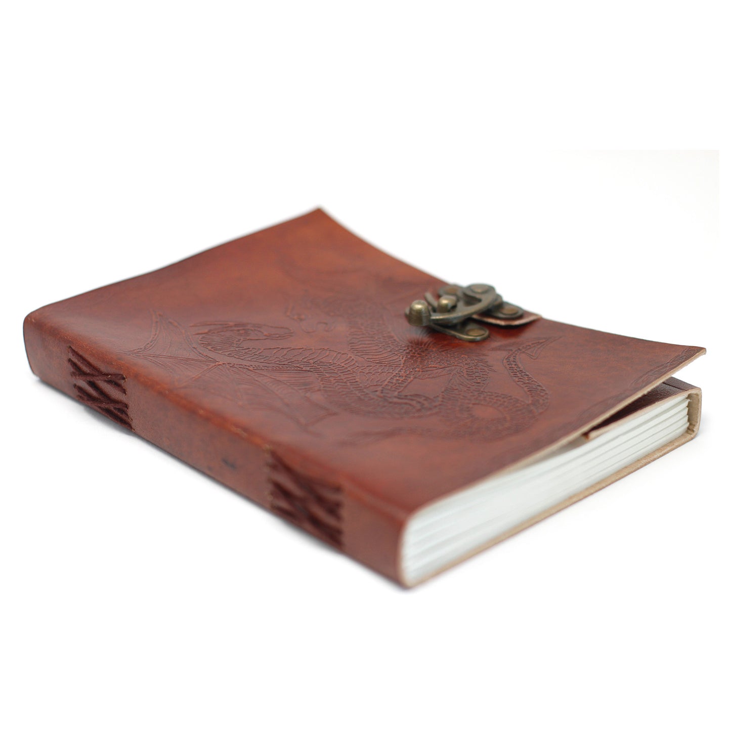 Drachen-Notizbuch aus Leder (6x8 Zoll)